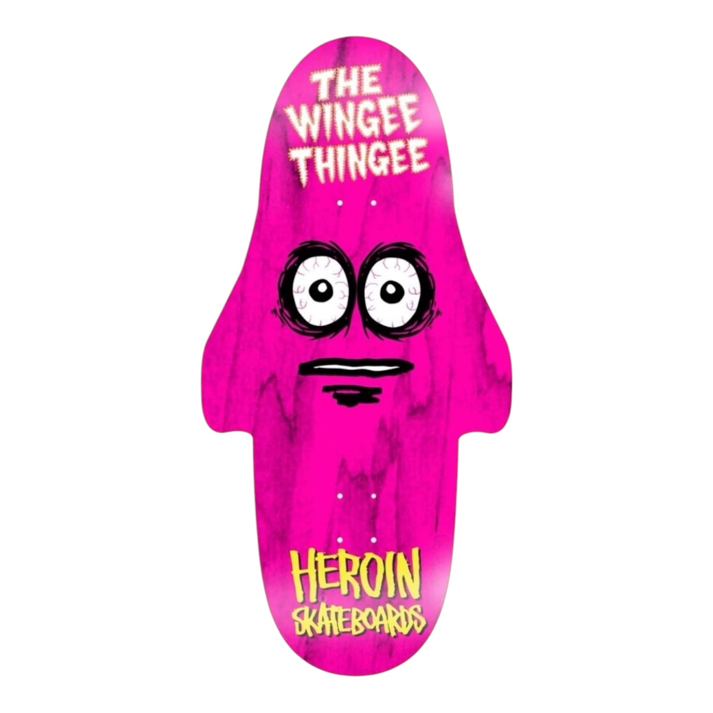 Heroin Skateboard Deck Wingy Thingee - Pink - 15.25" x 31"