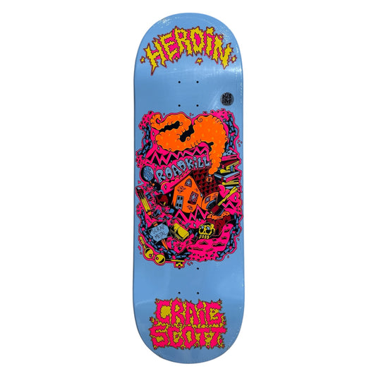 Heroin Skateboard Deck Craig Questions Scrap Metal