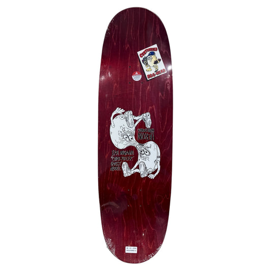 Heroin Curb Killer Merged Skateboard Deck 10” Wide Egg