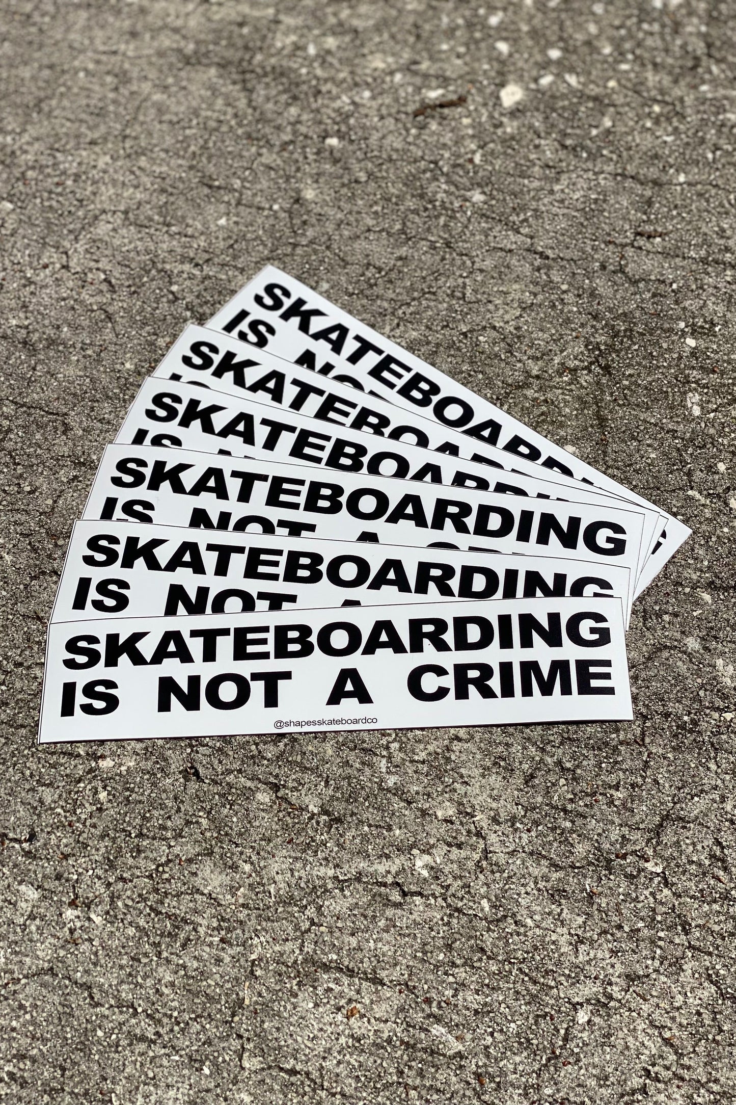 SKATEBOARDING IS NOT A CRIME Sticker