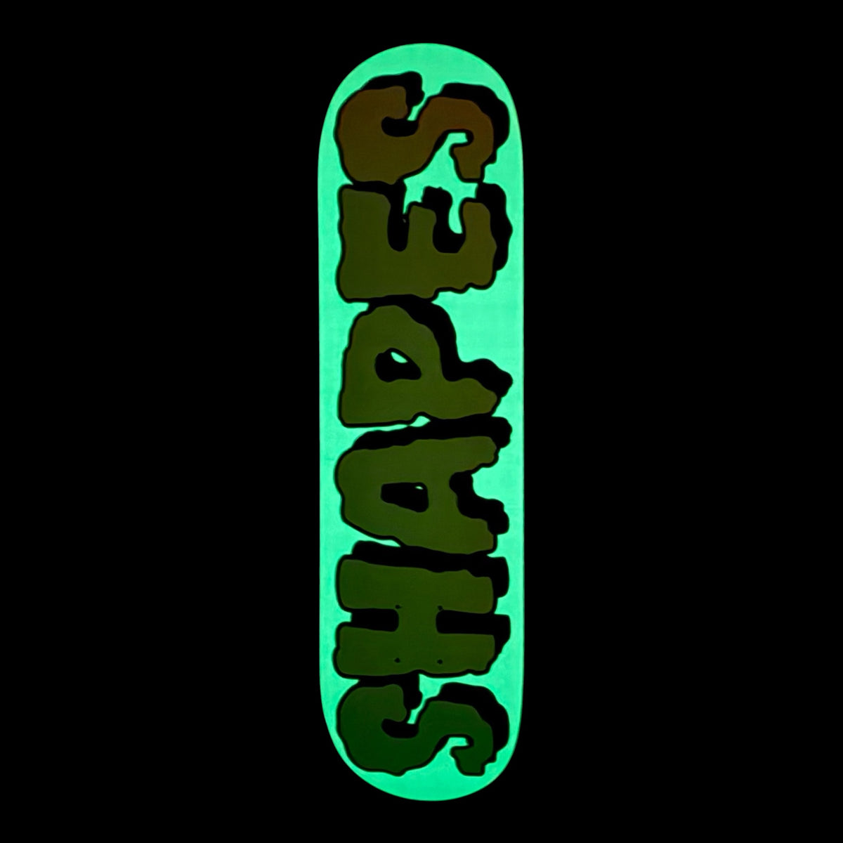 Shapes Glow in the Dark skateboard deck